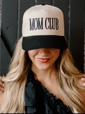 Slyfox Threads Mom Club Two-Tone Trucker Snapback Hat - White & Green
